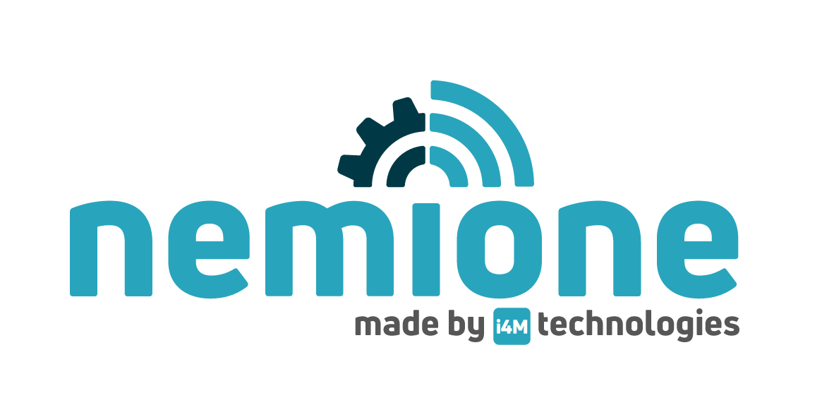 Logo nemione mit Subline "Made by i4M technologies"